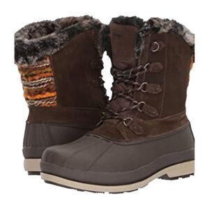 Propet Lumi Tall Duck Womens Brown Casual Boots WBX002S Lace All Weather New